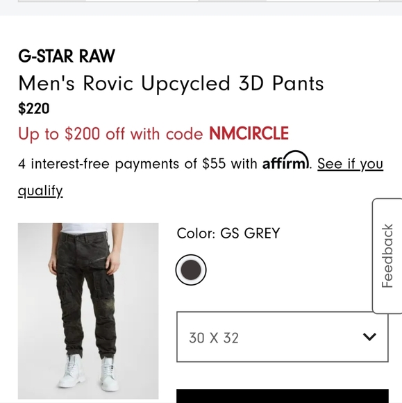 G Raw men's classic khaki multiple pockets pants. - Picture 6 of 8